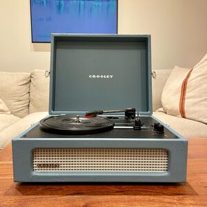 Crosley Anthropologie Voyager Record Player w/ Bluetooth - Iris Blue